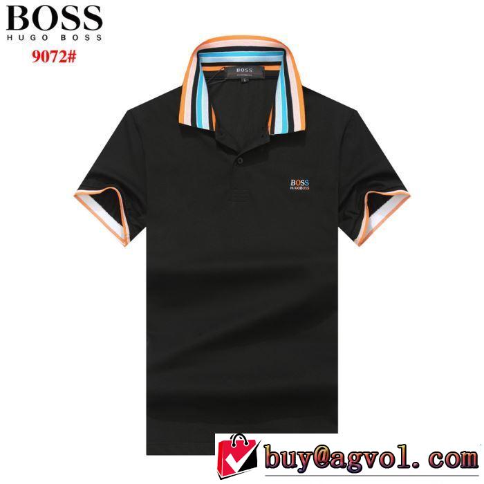 HUGO BOSS ヒューゴボス 半袖Tシャツ 3色可選 2019年春夏のトレンドアイテム クラシカルな雰囲気