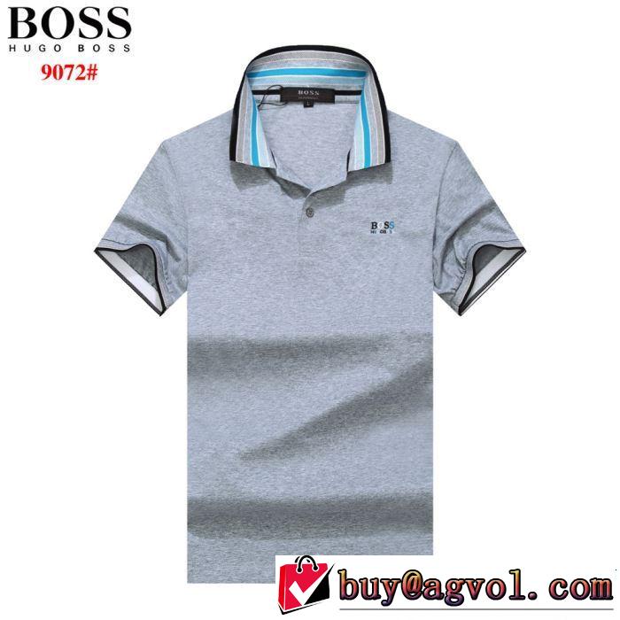 HUGO BOSS ヒューゴボス 半袖Tシャツ 3色可選 2019年春夏のトレンドアイテム クラシカルな雰囲気