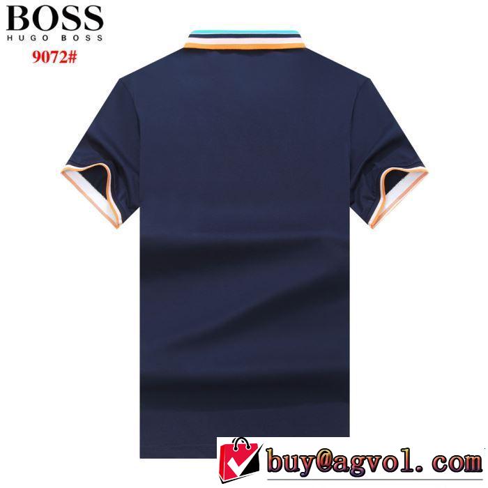 HUGO BOSS ヒューゴボス 半袖Tシャツ 3色可選 2019年春夏のトレンドアイテム クラシカルな雰囲気