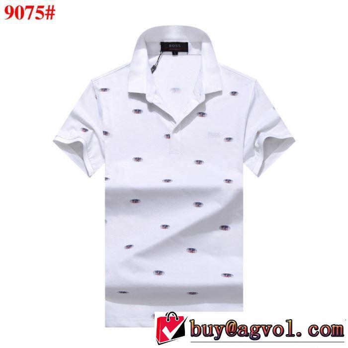 2019年の夏のマスト 春夏シンプルファッションでOK！ HUGO BOSS ヒューゴボス 半袖Tシャツ 4色可選