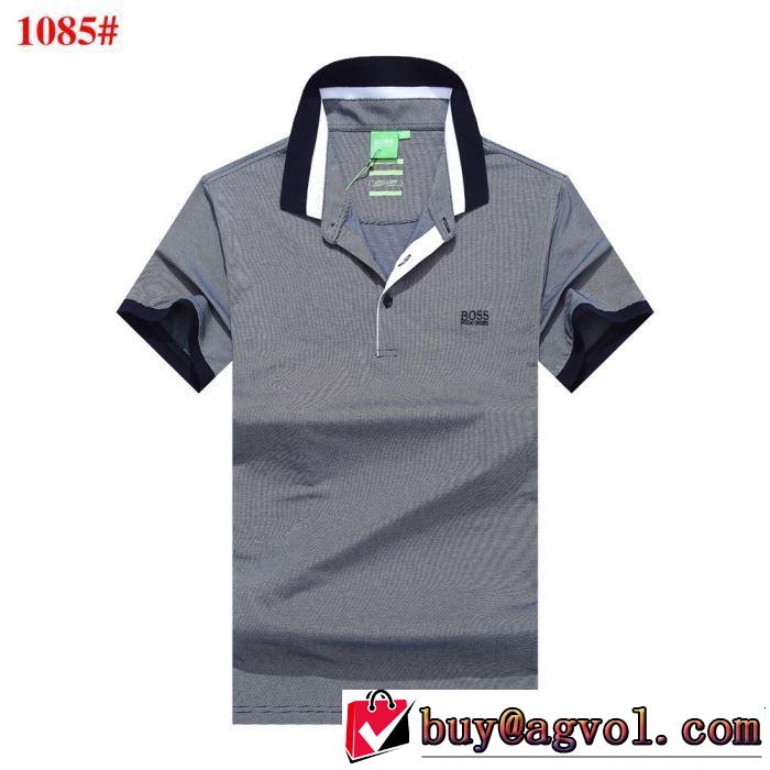 HUGO BOSS ヒューゴボス 半袖Tシャツ 3色可選 おしゃれな夏ファッション2019 海外セレブは大人気