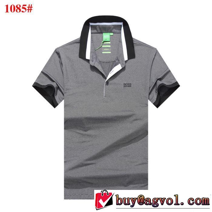 HUGO BOSS ヒューゴボス 半袖Tシャツ 3色可選 おしゃれな夏ファッション2019 海外セレブは大人気