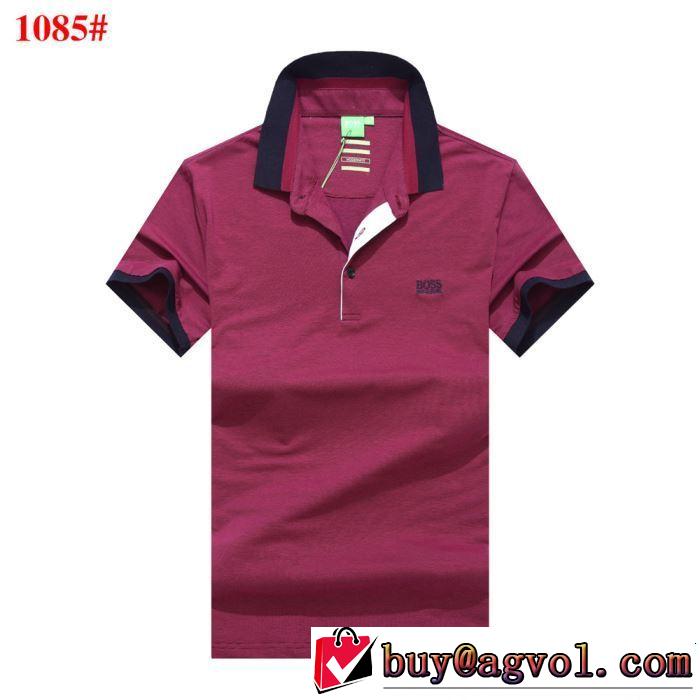 HUGO BOSS ヒューゴボス 半袖Tシャツ 3色可選 おしゃれな夏ファッション2019 海外セレブは大人気