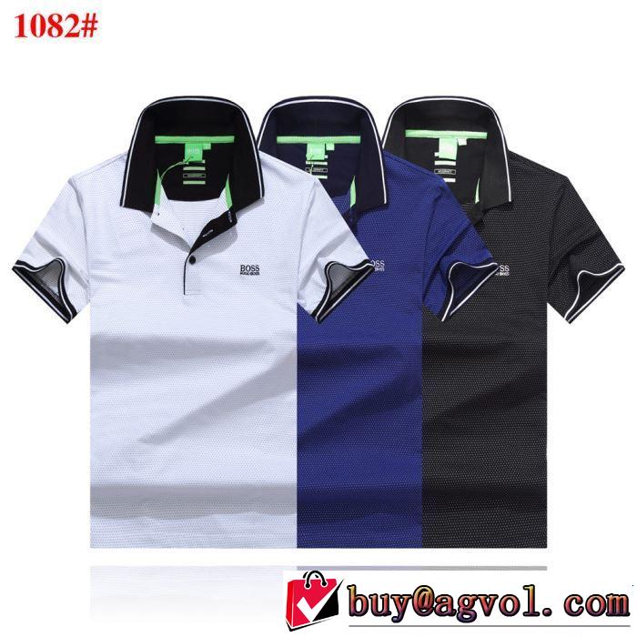 夏らしい季節感 2019年夏の一押しファッションアイテム HUGO BOSS ヒューゴボス 半袖Tシャツ 3色可選