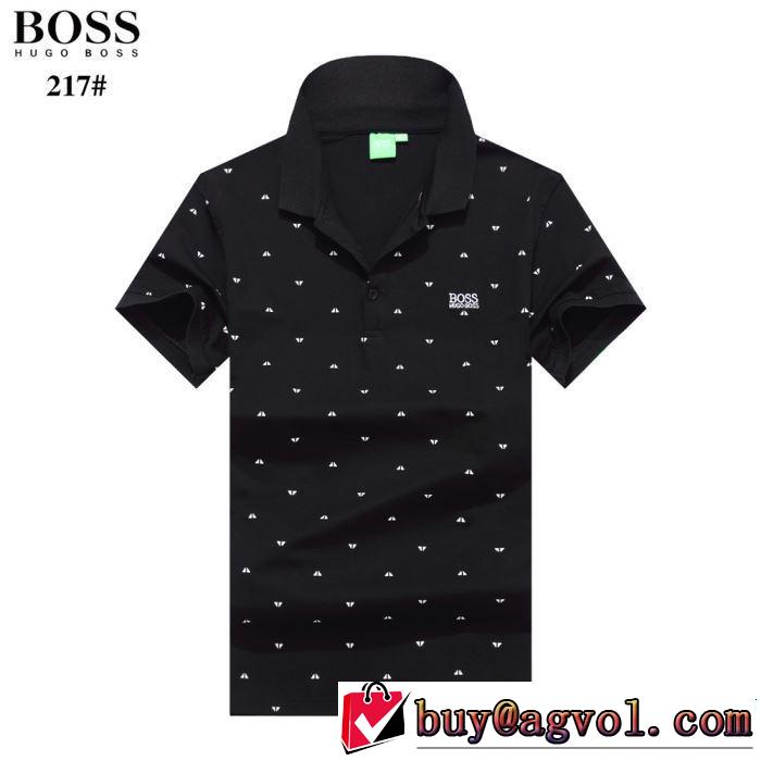 4色可選 知的な夏のスタイル 《2019年》今、注目のストリート HUGO BOSS ヒューゴボス 半袖Tシャツ
