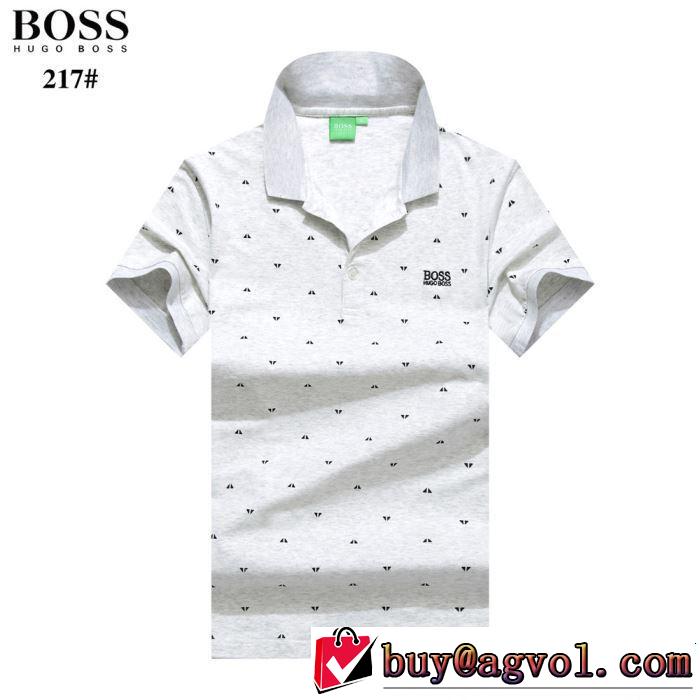4色可選 知的な夏のスタイル 《2019年》今、注目のストリート HUGO BOSS ヒューゴボス 半袖Tシャツ