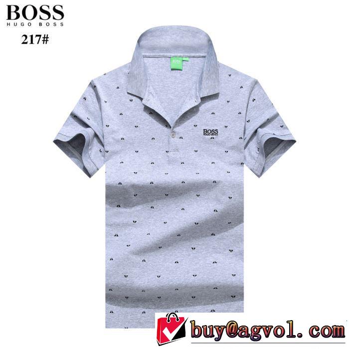 4色可選 知的な夏のスタイル 《2019年》今、注目のストリート HUGO BOSS ヒューゴボス 半袖Tシャツ