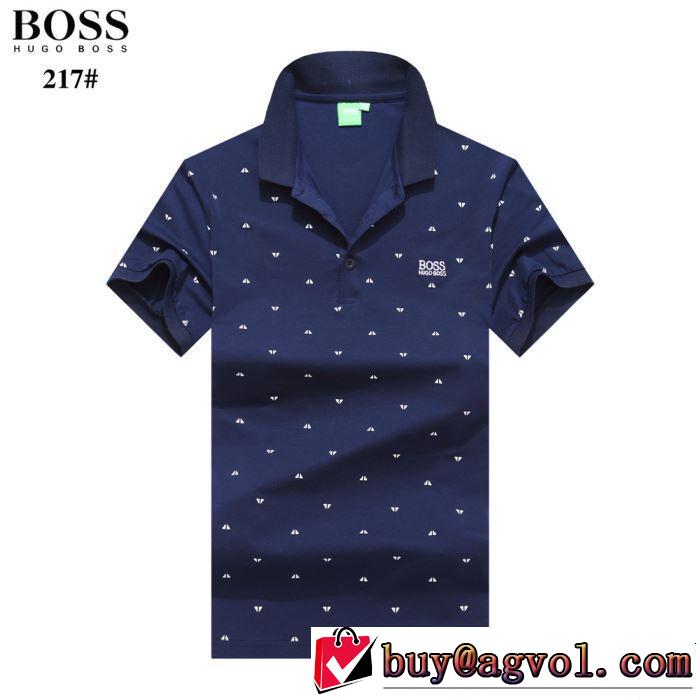 4色可選 知的な夏のスタイル 《2019年》今、注目のストリート HUGO BOSS ヒューゴボス 半袖Tシャツ