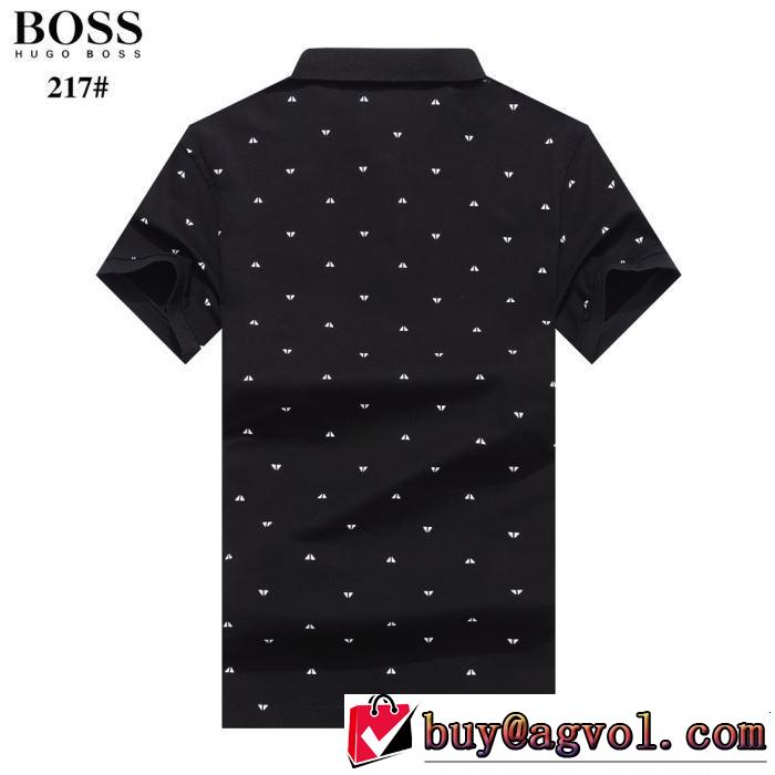 4色可選 知的な夏のスタイル 《2019年》今、注目のストリート HUGO BOSS ヒューゴボス 半袖Tシャツ