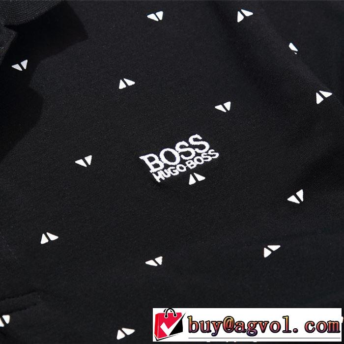 4色可選 知的な夏のスタイル 《2019年》今、注目のストリート HUGO BOSS ヒューゴボス 半袖Tシャツ