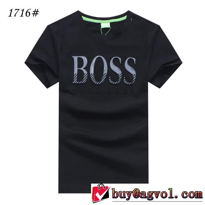 キレイめ感が強い 2019春夏の大注目トレンド HUGO BOSS ヒューゴボス 半袖Tシャツ 4色可選