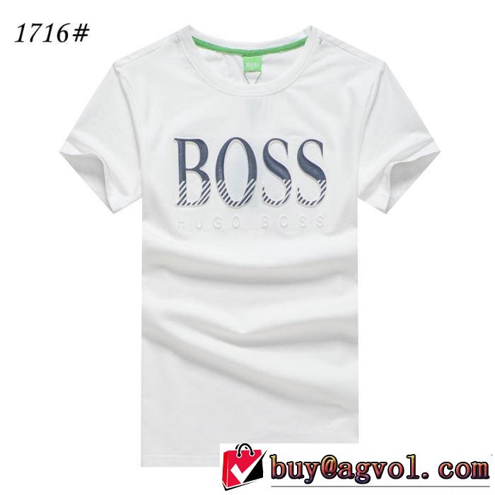 キレイめ感が強い 2019春夏の大注目トレンド HUGO BOSS ヒューゴボス 半袖Tシャツ 4色可選