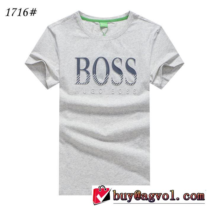 キレイめ感が強い 2019春夏の大注目トレンド HUGO BOSS ヒューゴボス 半袖Tシャツ 4色可選