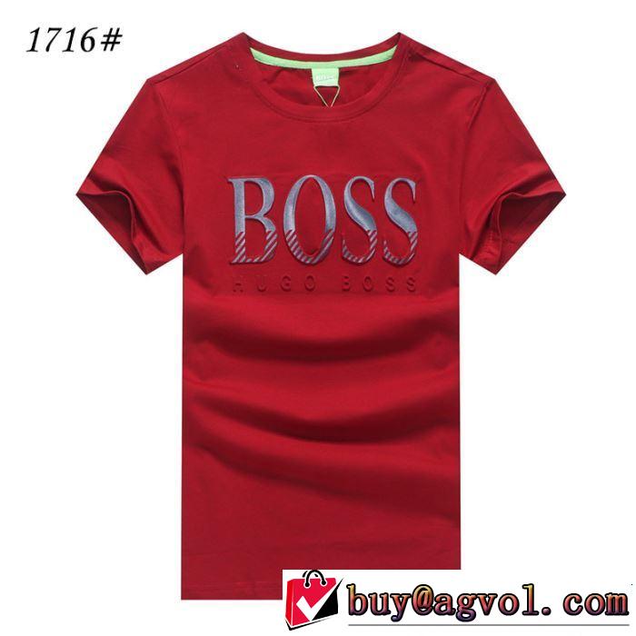 キレイめ感が強い 2019春夏の大注目トレンド HUGO BOSS ヒューゴボス 半袖Tシャツ 4色可選