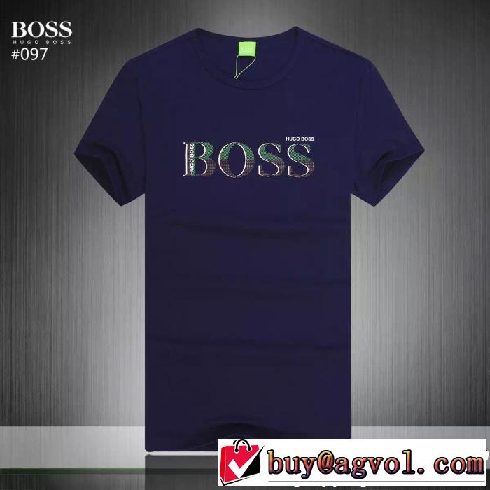 大人っぽく着こなし HUGO BOSS ヒューゴボス 半袖Tシャツ 3色可選 【2019年】夏のファッション