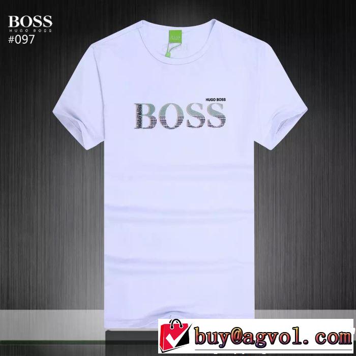 大人っぽく着こなし HUGO BOSS ヒューゴボス 半袖Tシャツ 3色可選 【2019年】夏のファッション