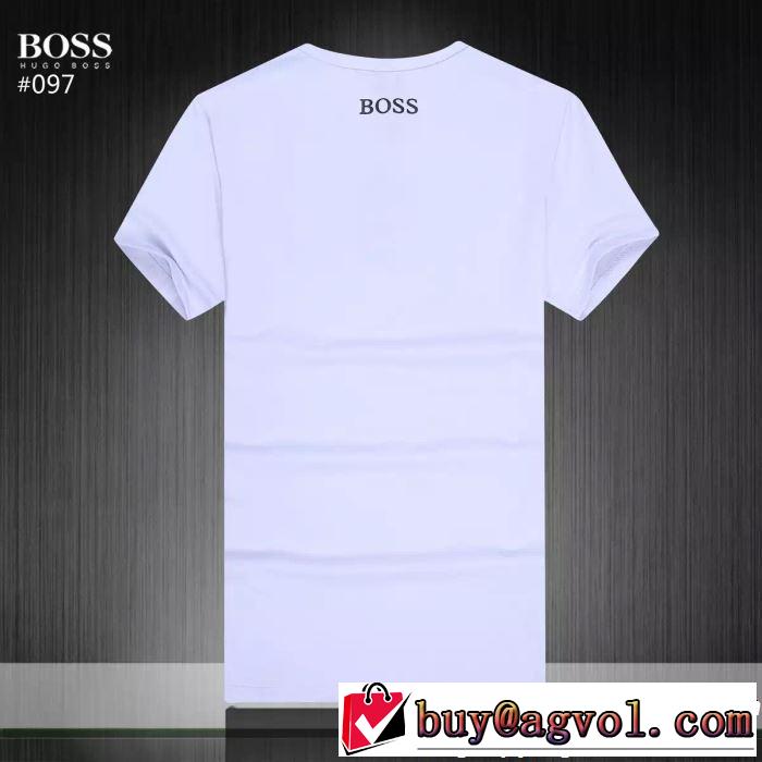 大人っぽく着こなし HUGO BOSS ヒューゴボス 半袖Tシャツ 3色可選 【2019年】夏のファッション
