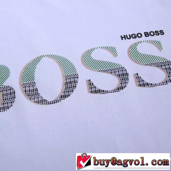 大人っぽく着こなし HUGO BOSS ヒューゴボス 半袖Tシャツ 3色可選 【2019年】夏のファッション