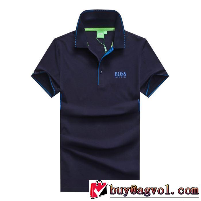 2019年の夏のマスト おすすめ大人かわいい着こなし HUGO BOSS ヒューゴボス 半袖Tシャツ 3色可選