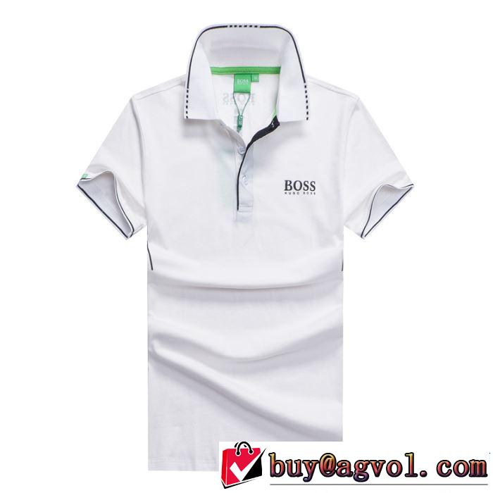 2019年の夏のマスト おすすめ大人かわいい着こなし HUGO BOSS ヒューゴボス 半袖Tシャツ 3色可選