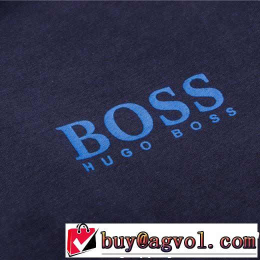 2019年の夏のマスト おすすめ大人かわいい着こなし HUGO BOSS ヒューゴボス 半袖Tシャツ 3色可選