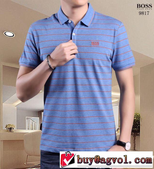 HUGO BOSS ヒューゴボス 半袖Tシャツ 3色可選 注目度が高まり最新コレクション 2019春夏は人気定番