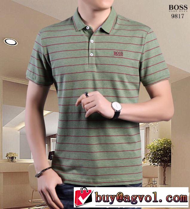 HUGO BOSS ヒューゴボス 半袖Tシャツ 3色可選 注目度が高まり最新コレクション 2019春夏は人気定番
