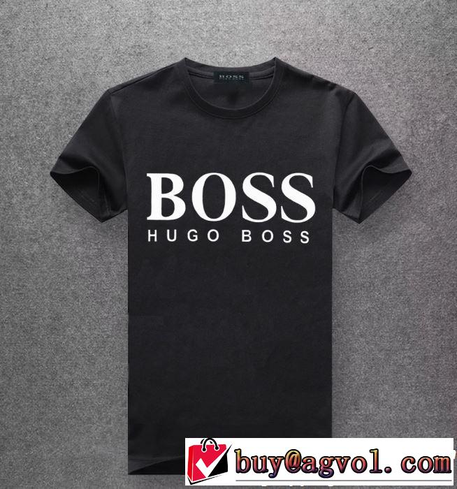 2019年春夏流行ファッション 大人可愛いスタイル HUGO BOSS ヒューゴボス 半袖Tシャツ 多色可選