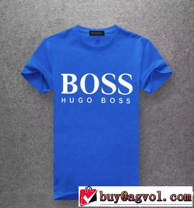 2019年春夏流行ファッション 大人可愛いスタイル HUGO BOSS ヒューゴボス 半袖Tシャツ 多色可選