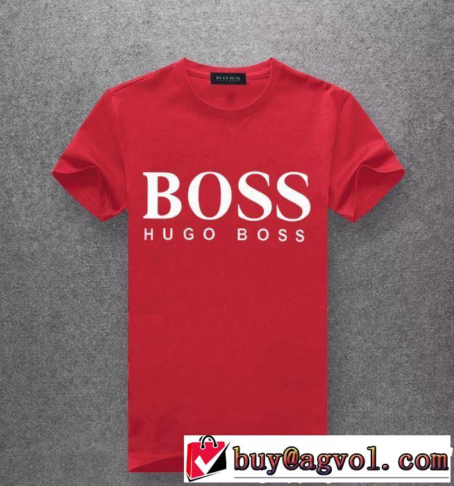 2019年春夏流行ファッション 大人可愛いスタイル HUGO BOSS ヒューゴボス 半袖Tシャツ 多色可選