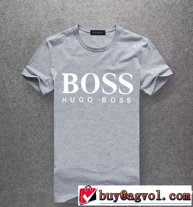 2019年春夏流行ファッション 大人可愛いスタイル HUGO BOSS ヒューゴボス 半袖Tシャツ 多色可選