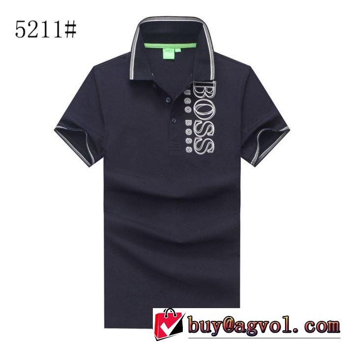 春夏の流行り2019新品 ヒューゴボス 定番が欲しい方 HUGO BOSS Tシャツ/半袖 3色可選
