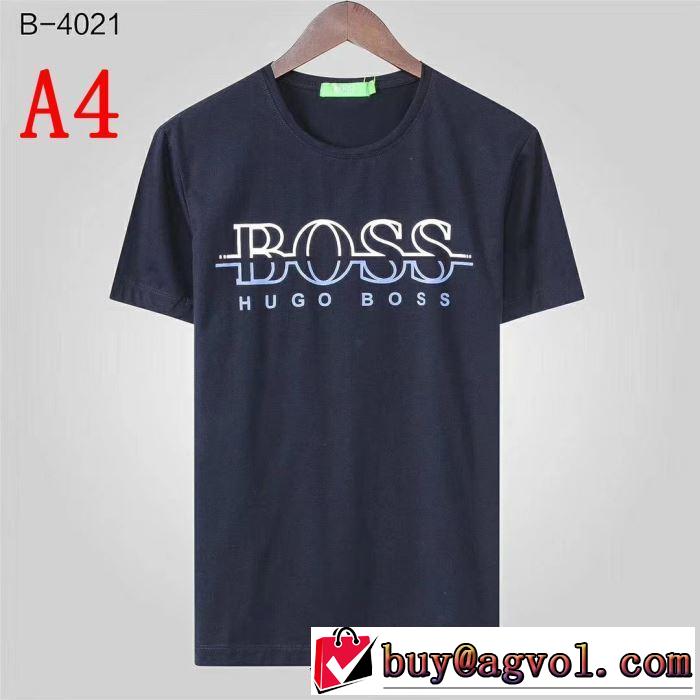 2019夏ファション新品 4色可選 ヒューゴボス HUGO BOSS大注目日本未入荷 Tシャツ/半袖
