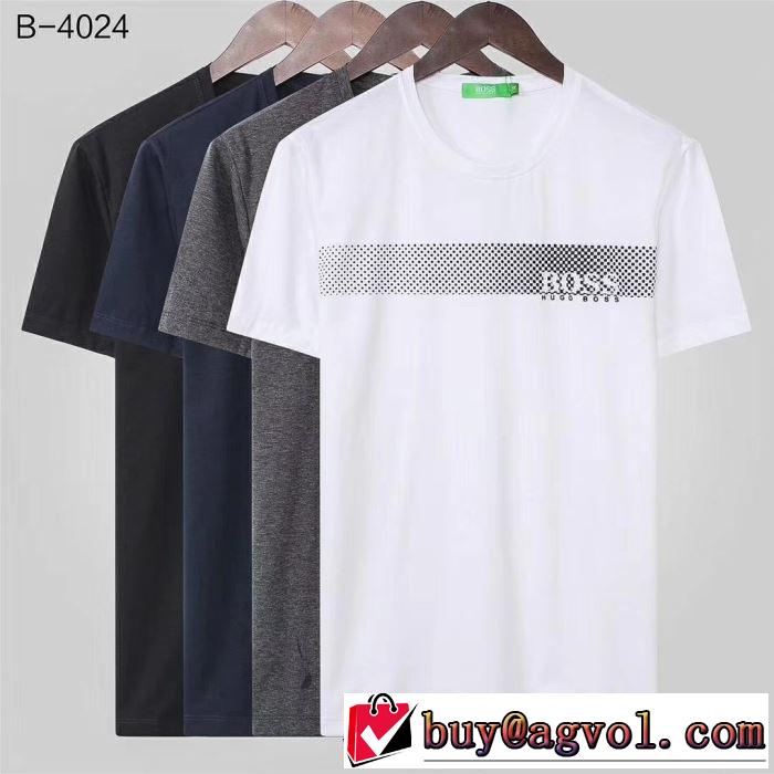 おすすめな大人のトレンド  HUGO BOSS Tシャツ/半袖 4色可選 ヒューゴボス 春夏の流行り2019新品