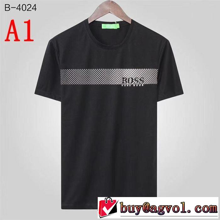 おすすめな大人のトレンド  HUGO BOSS Tシャツ/半袖 4色可選 ヒューゴボス 春夏の流行り2019新品