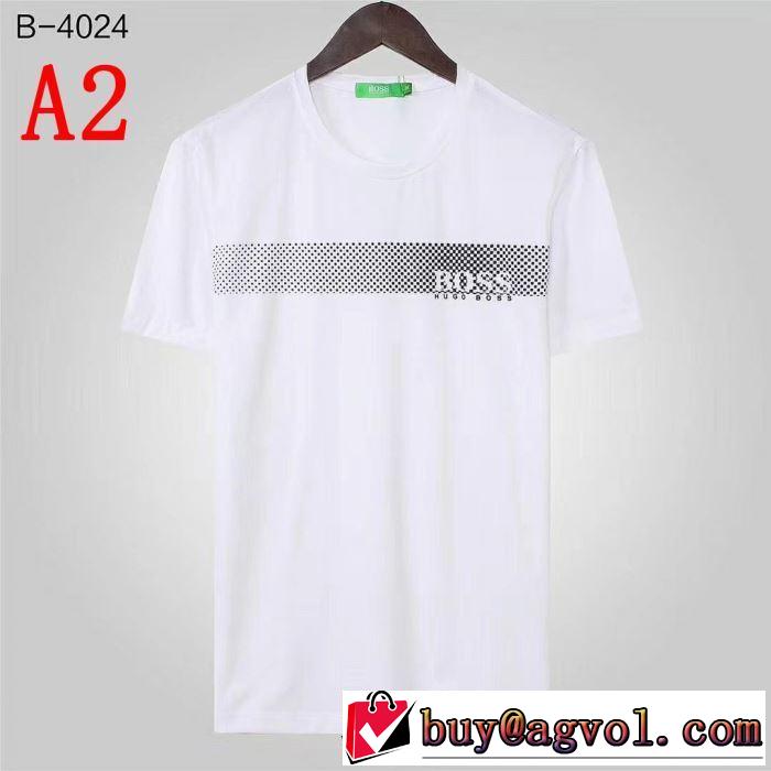 おすすめな大人のトレンド  HUGO BOSS Tシャツ/半袖 4色可選 ヒューゴボス 春夏の流行り2019新品