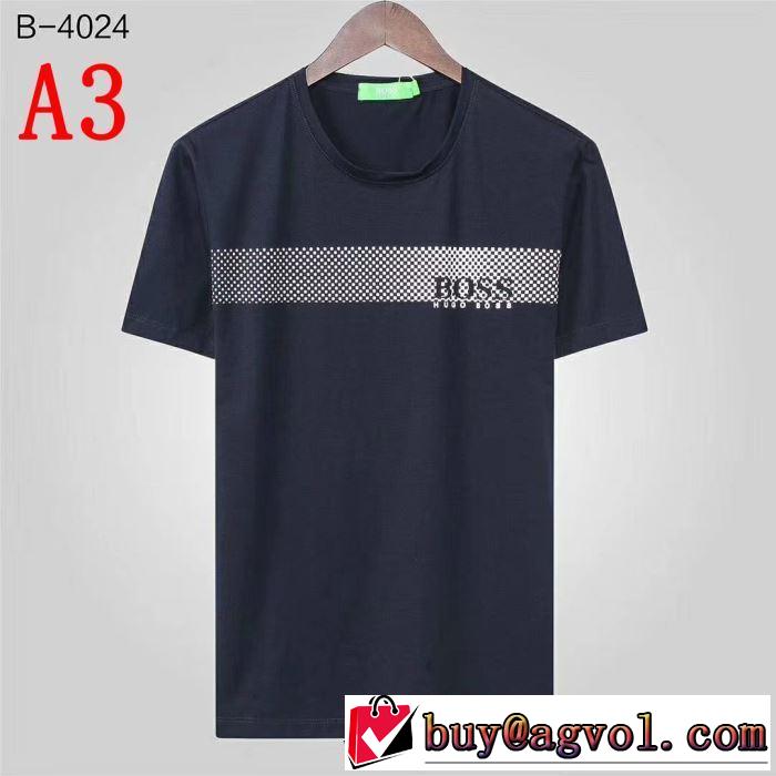 おすすめな大人のトレンド  HUGO BOSS Tシャツ/半袖 4色可選 ヒューゴボス 春夏の流行り2019新品