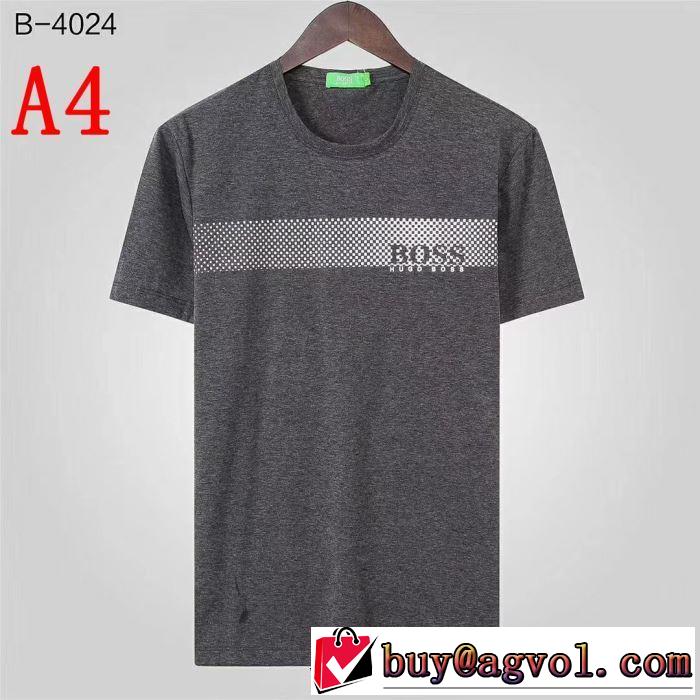 おすすめな大人のトレンド  HUGO BOSS Tシャツ/半袖 4色可選 ヒューゴボス 春夏の流行り2019新品