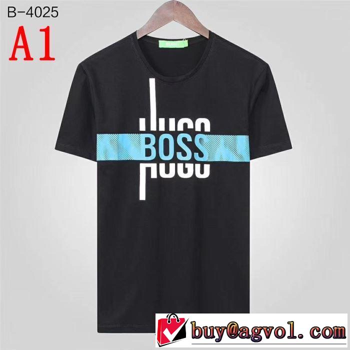 最新で男性にもお勧め ヒューゴボス完売在庫確保  HUGO BOSS Tシャツ/半袖 4色可選2019夏ファション新品