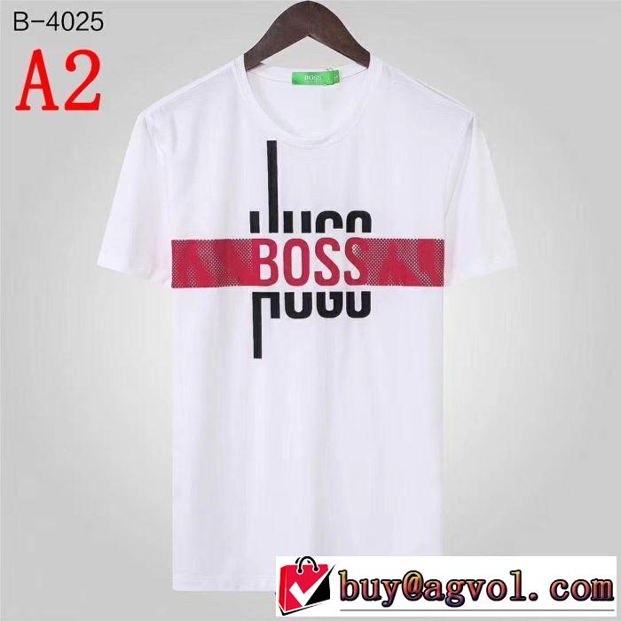 最新で男性にもお勧め ヒューゴボス完売在庫確保  HUGO BOSS Tシャツ/半袖 4色可選2019夏ファション新品