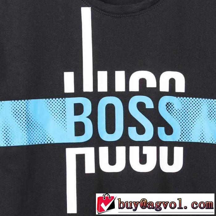 最新で男性にもお勧め ヒューゴボス完売在庫確保  HUGO BOSS Tシャツ/半袖 4色可選2019夏ファション新品