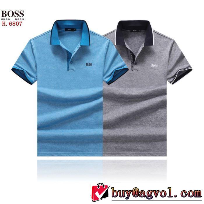半袖Tシャツ  ヒューゴボス オシャレ印象で人気の高い HUGO BOSS  2019即旬な装いに 2色可選 夏らしい季節感 