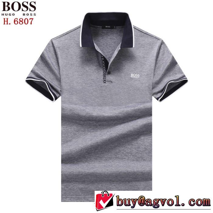 半袖Tシャツ  ヒューゴボス オシャレ印象で人気の高い HUGO BOSS  2019即旬な装いに 2色可選 夏らしい季節感