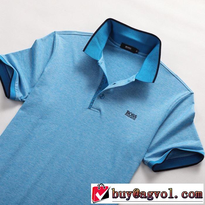 半袖Tシャツ  ヒューゴボス オシャレ印象で人気の高い HUGO BOSS  2019即旬な装いに 2色可選 夏らしい季節感