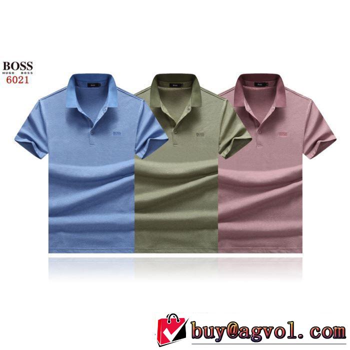 3色可選 クールな印象を引き立て ヒューゴボス HUGO BOSS この夏は注目新作半袖Tシャツ 2019年の夏のマスト