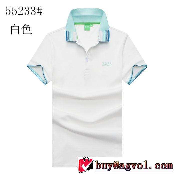 大人らしく仕上げ ヒューゴボス HUGO BOSS 2019年春夏シーズンの人気 半袖Tシャツ 多色可選 わやか夏スタイル新品