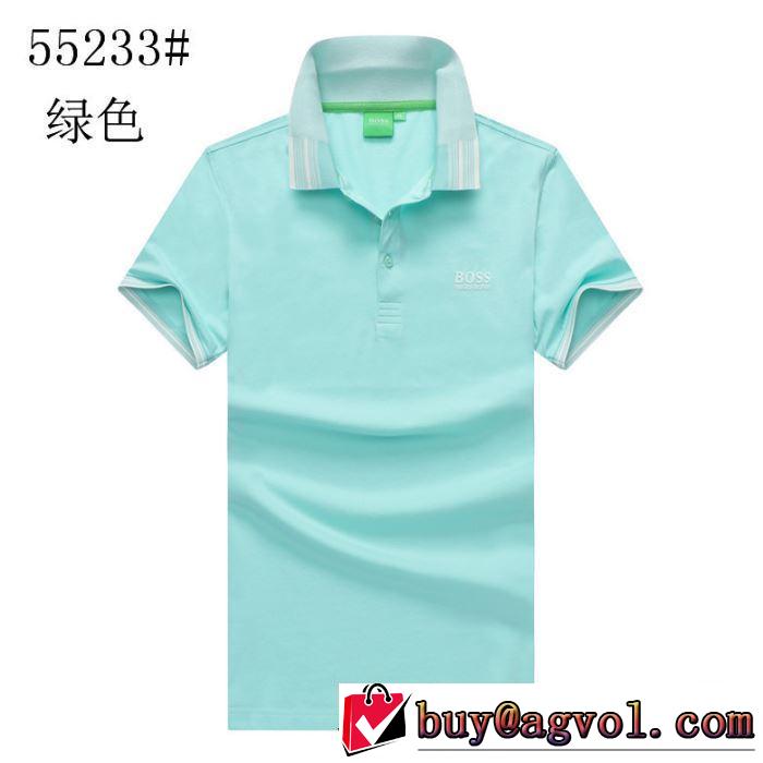 大人らしく仕上げ ヒューゴボス HUGO BOSS 2019年春夏シーズンの人気 半袖Tシャツ 多色可選 わやか夏スタイル新品