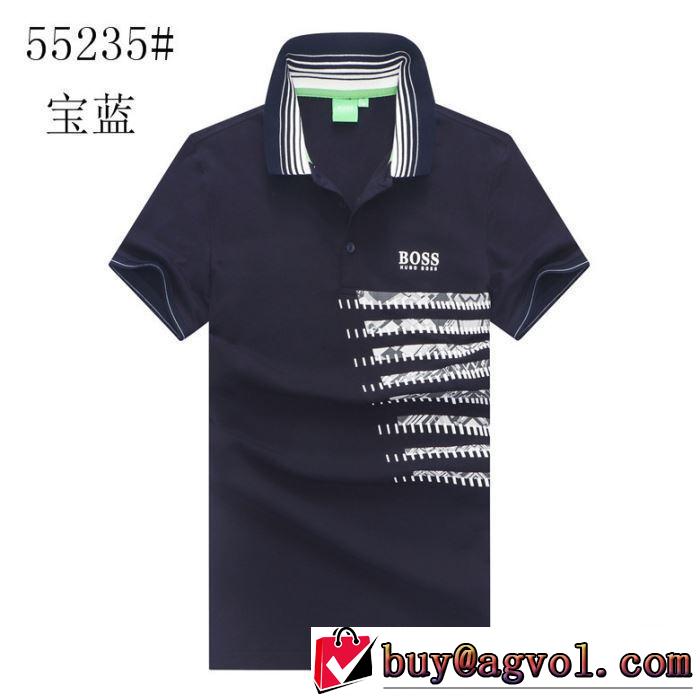 スタイルUPして着こなす 2色可選 ヒューゴボス おしゃれな大人の着こなし HUGO BOSS 半袖Tシャツ 2019年春夏のトレンドアイテム 