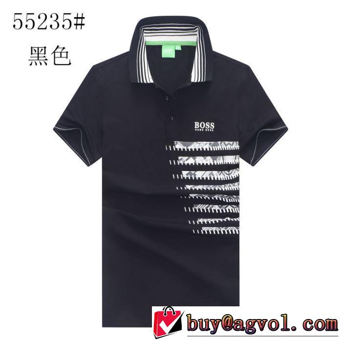 スタイルUPして着こなす 2色可選 ヒューゴボス おしゃれな大人の着こなし HUGO BOSS 半袖Tシャツ 2019年春夏のトレンドアイテム