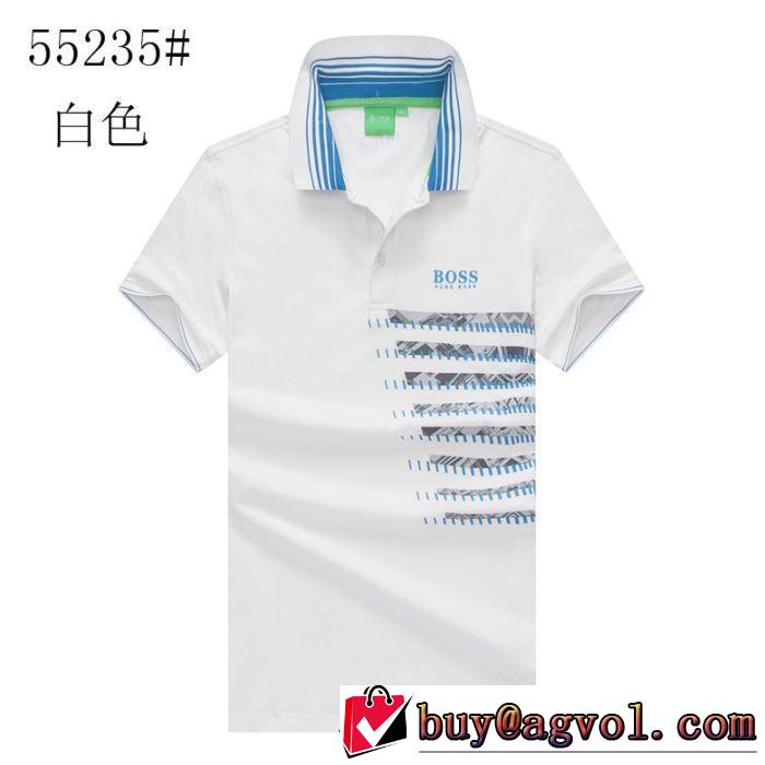 スタイルUPして着こなす 2色可選 ヒューゴボス おしゃれな大人の着こなし HUGO BOSS 半袖Tシャツ 2019年春夏のトレンドアイテム